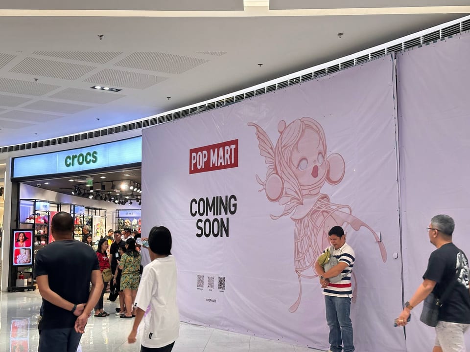 pop mart board-up in sm north coming soon
